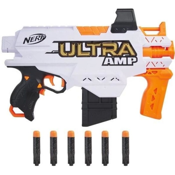 NERF - Ultra - Amp - Motoriserad blaster - 6-dart magasin - 6 dart - endast kompatibel med NERF - Ultra dart