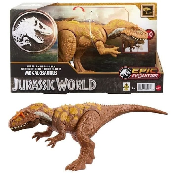 Jurassic World - Megalosaurus Fierce Roar - HTK73 Action Figur Flerfärgad