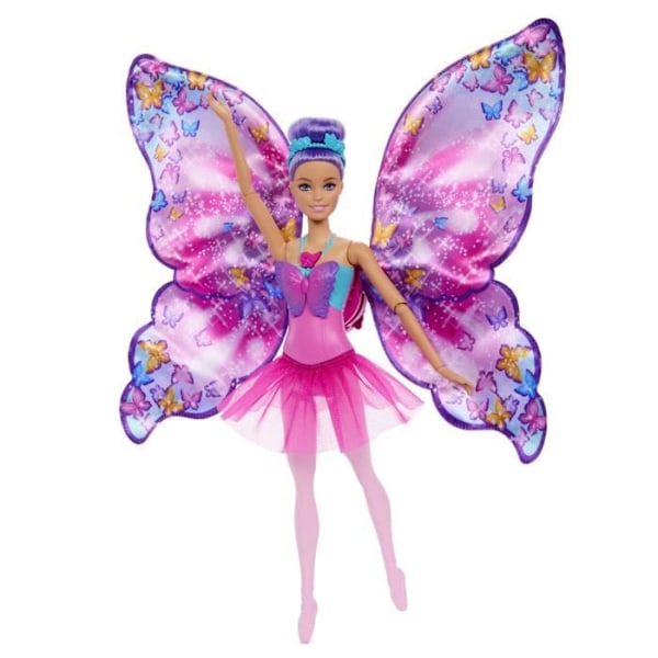 Barbie-From Dancer to Butterfly-Doll transformation 2 in 1 HXJ10 Flerfärgad