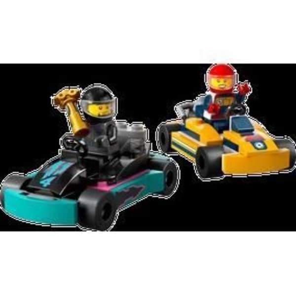 LEGO® 60400 City Karts och racerförare, leksak med 2 karting, med 2 bilförare minifigurer