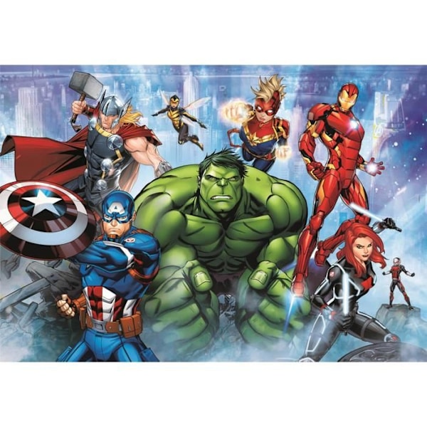 Pussel 180 bitar: Avengers Enfärgad