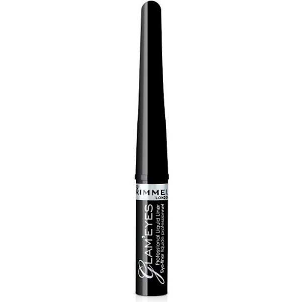 RIMMEL Glam'Eyes Liquid Eyeliner - 001 Black Glamour sort
