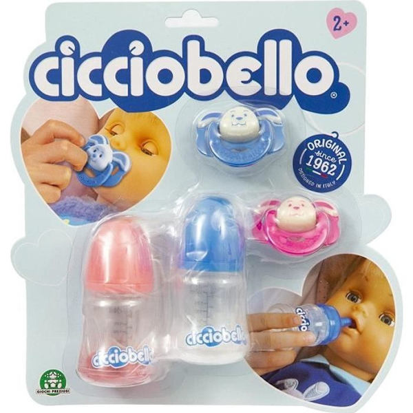 Cicciobello-tarvikesarja - GIOCHI PREZIOSI - Unisex - Sininen - 3-10 vuotta Två olika färger för napparna