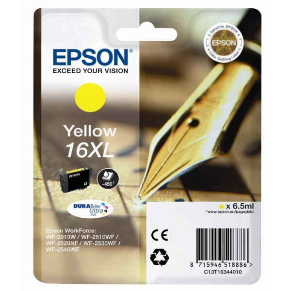 Epson T1634 XL reservoarpenna bläckpatron gul