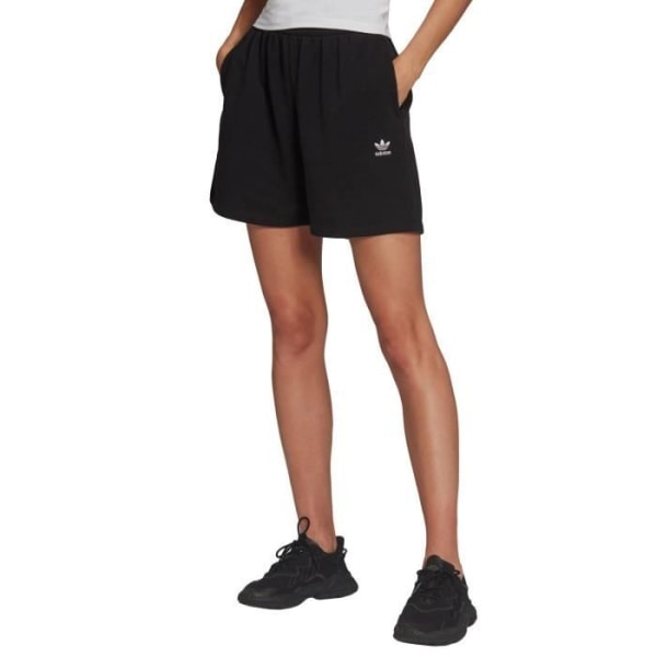 Adidas Essentials svarta shorts för kvinnor - 20 % återvunnet material - Två sidfickor