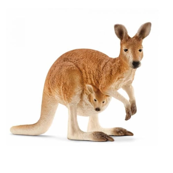 Schleich 14756 figurin - Brun känguru för barn från 3 år och uppåt