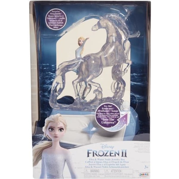 Frossen musikalsk og lysende smykkeskrin - DISNEY FROZEN - med plastring Blått och klart