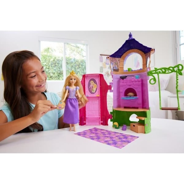 Disney-Disney Prinsesser-Rapunzel's Tower-Box HLW30 Flerfärgad