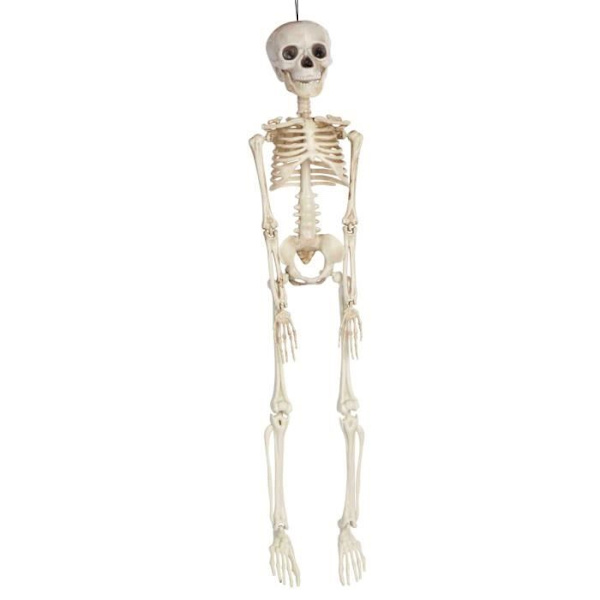 Pieni luuranko riippuva koriste Halloweeniin. Luo uudelleen kauhuyön tunnelma ystäviesi tai perheesi kanssa