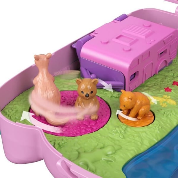 Koala Adventures Box - POLLY POCKET - Minidocka - Från 4 år - 5 djur ingår Flerfärgad