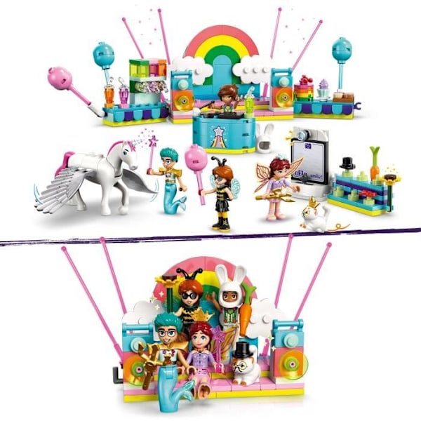LEGO Friends 42661 Udklædningsfest med enEnhjørning og en Fe - Spil til Piger fra 6 År Flerfärgad