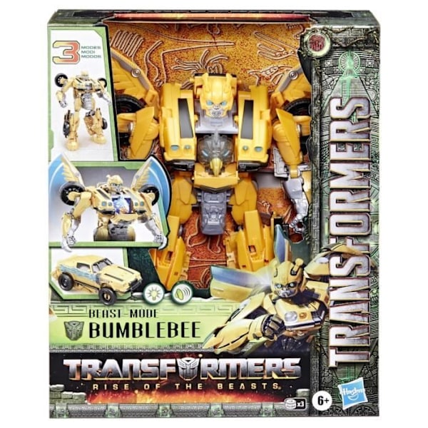 Transformers: Rise of the Beasts, 10-tommers Beast-Mode humlebifigur med lys og lyde, 6 år og opefter Flerfärgad