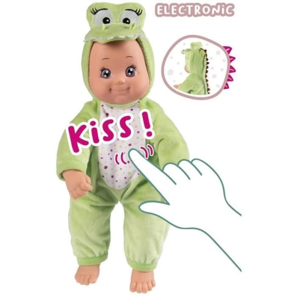 Minikiss Croc docka - Smoby - 7/210128WEB - Krokodil kostym - 30cm