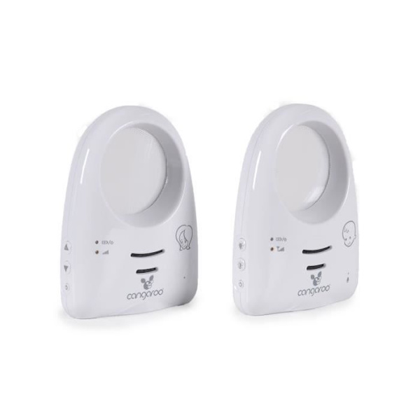 Cangaroo Harmony babyalarm, to-vejs kommunikation, volumenkontrol [Hvid]