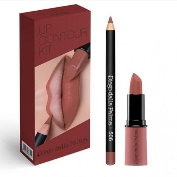 DIEGO DALLA PALMA LIP CONTOUR KIT: ROSSETTO 506 MAUVE 4 ML + MATITA 12