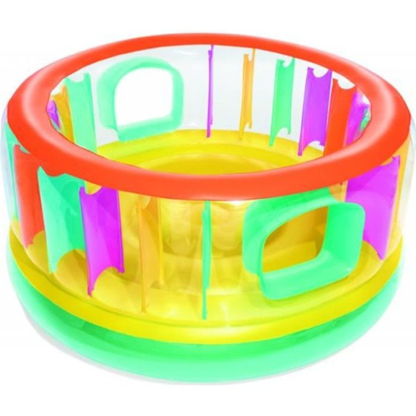 Udendørs legetøj - Oppustelig trampolin - BounceJam Up In Over - D. 180 cm x H. 86 cm Transparent