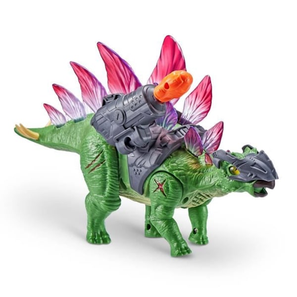 Robotic Dino - ZURU - Dino Wars Stegosaurus - Stegosaurus Robo Alive med rustningar, ljusplåtar och pistol
