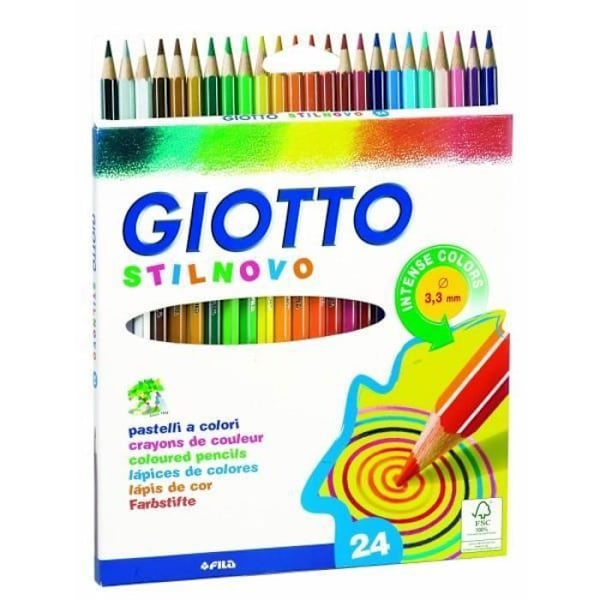 Väriสุขุมวิท - Stilnovo - Giotto - 24 kappaleen laatikko - Sekalaista - 24 väriä