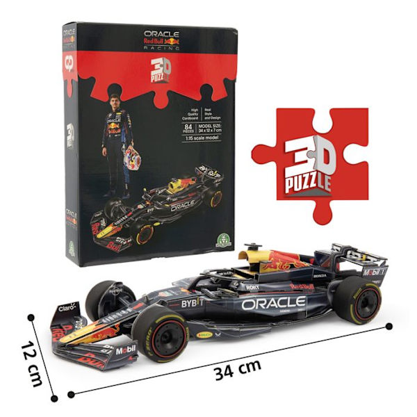 GP Sport, Pussel 3D, Formule 1 Red Bull, 84 bitar, För barn från 3 år, REP00