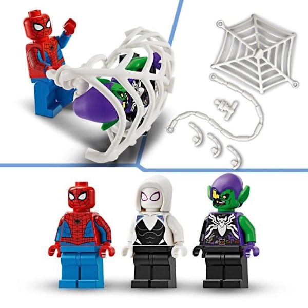 LEGO® 76279 Marvel Spider-Man vs. Venomized Green Goblin Racerbil, Legetøj med Superhelte Minifigurer Flerfärgad