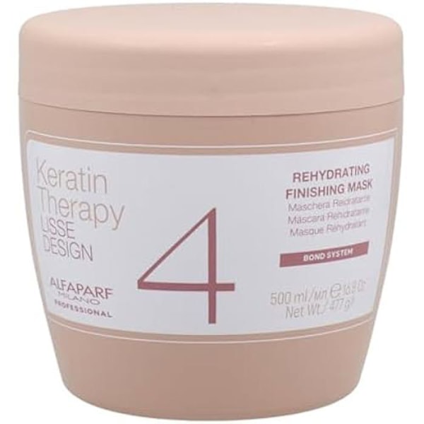 Fuktighetsmask - ALFAPARF MILANO - Keratinterapi - 500 ml - Frizzkontroll - Slät hår