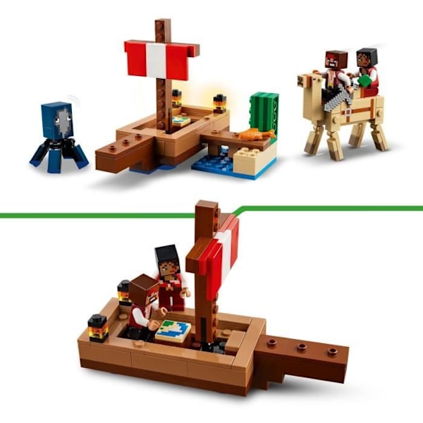 LEGO® Minecraft® 21259 merirosvolaiva matka-, rakennus- ja tutkimussetti Flerfärgad