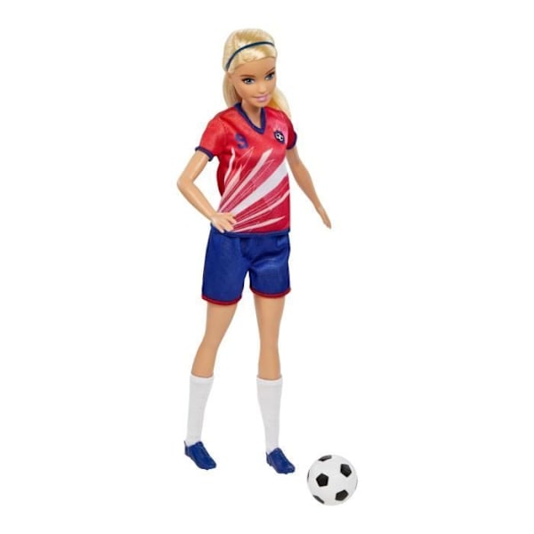 Barbie - Barbie Fodboldspiller - Dukke Model - Fra 3 år Flerfärgad