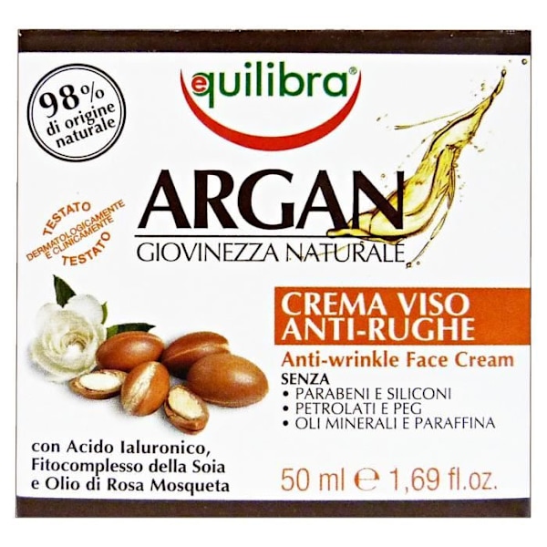 EQUILIBRA Viso argan anti-rhea 50 ml. - cura del viso