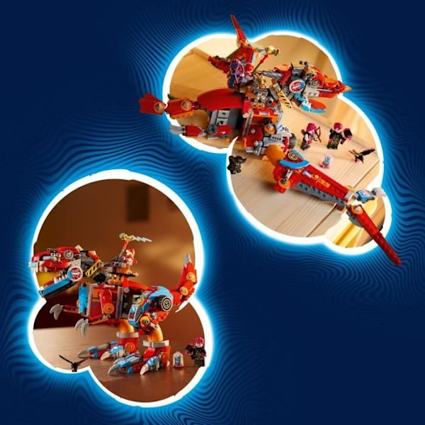 LEGO® DREAMZzz 71484 Cooper's C-Rex Dinosaur Robot - T. rex eller Pterodactyl Minifigure Flerfärgad