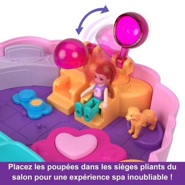 Polly Pocket - Koiranhoitopakkaus, mukaan lukien 2 hahmoa ja 12 lisävarustetta HKV35 Flerfärgad