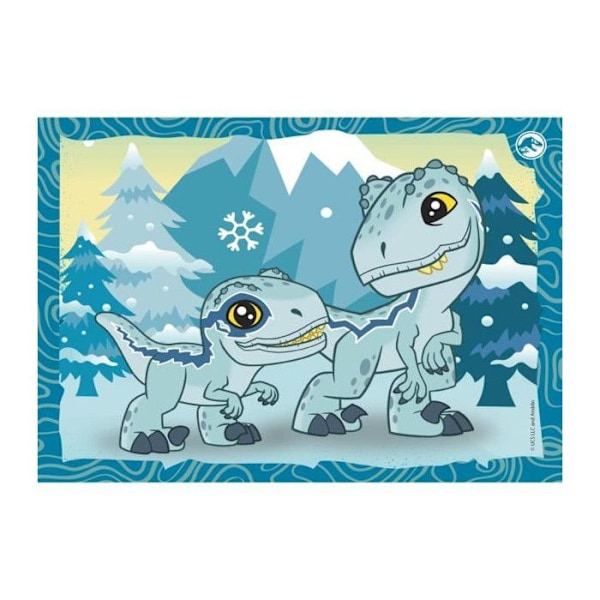 CLEMENTONI SUPERCOLOR 4 I 1-JURASSIC WORLD PROGRESSIVES (12, 16, 20, 2 Flerfärgad