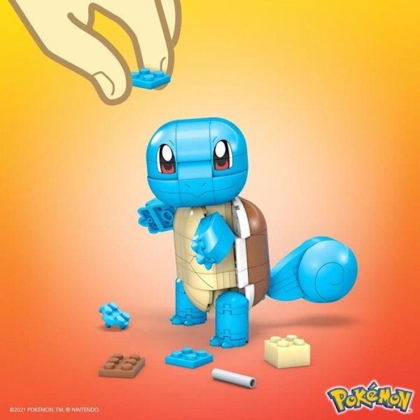Mega Construx - Pokémon Squirtle to Build - Byggespil - Fra 7 år GYH00 Flerfärgad