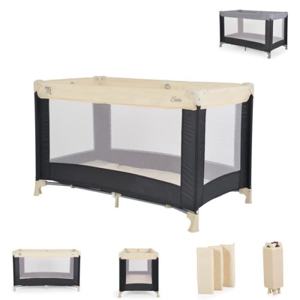 Moni Rejseseng - Solo Park - Foldemadras - Opbevaringspose - Beige Beige