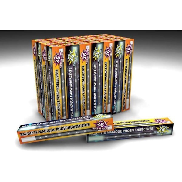 Tryllestav + 36 magiske tricks - OID MAGIC - Trylleskole - For børn fra 4 år og derover