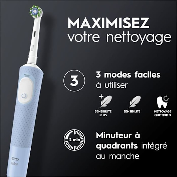 ORAL-B Vitality Pro sähköhammasharja - Sininen - 3 harjaustilaa - Harjaspää mukana Blå