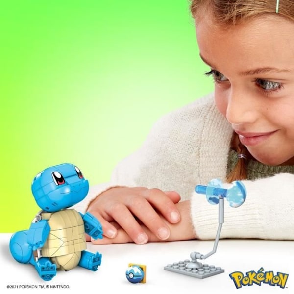 Mega Construx - Pokémon Squirtle to Build - Byggspel - Från 7 år GYH00 Flerfärgad