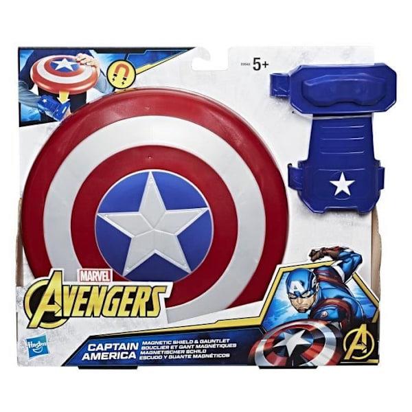 Captain America's Magnetic Shield and Glove - HASBRO - Avengers Endgame - Barn - Dreng - Fra 5 år