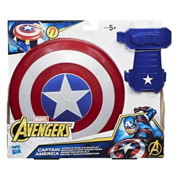 Captain America's Magnetic Shield and Glove - HASBRO - Avengers Endgame - Barn - Pojke - Från 5 år