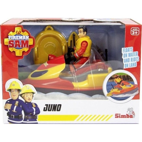 Figurine miniature - figurant miniature Simba Figurine Sam the Fireman Scooter Juno med figurine