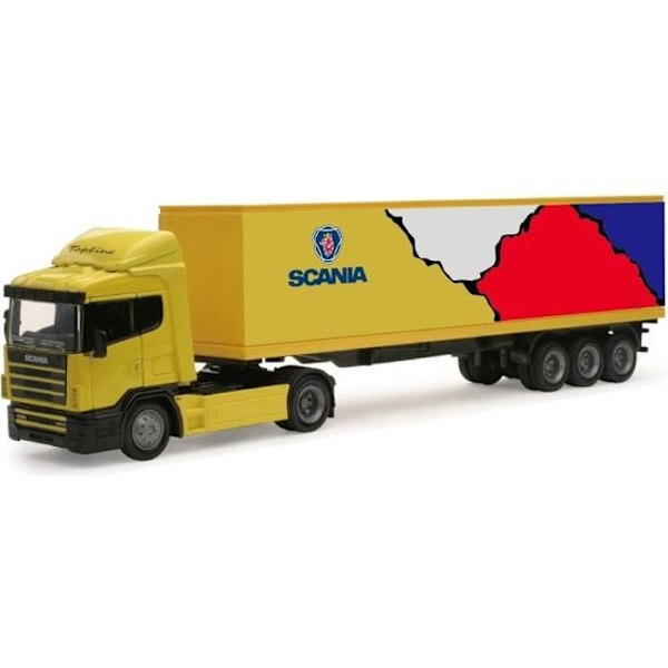 Miniatuur - UUS RAY - MERCEDES Kuorma-auto Peräkärry - 1/43° - 36 cm - Irrotettava peräkärry