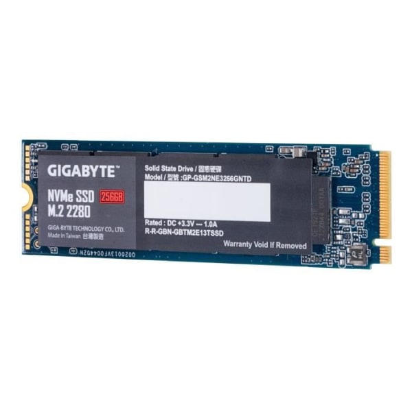 GIGABYTE - Intern SSD - 256 GB - M.2 NVMe (GP -GSM2NE3256GNTD)