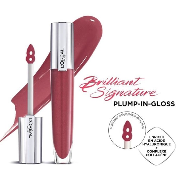 L'OREAL PARIS Brilliant Signature Volume Effect -huulikiiltomuste - 404 I Assert