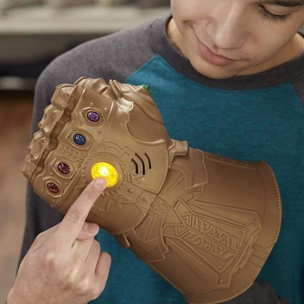 Elektronisk Thanos-handske - Marvel Avengers Infinity War - Lyde og lys - For børn fra 5 år Thanos handske - Infinity War