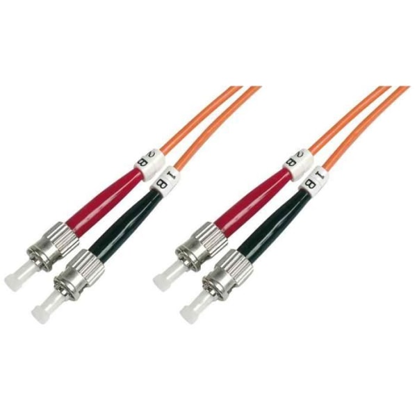 Duplex fiberoptisk kabel 50/125 OM2 ST ST Orange 2 m