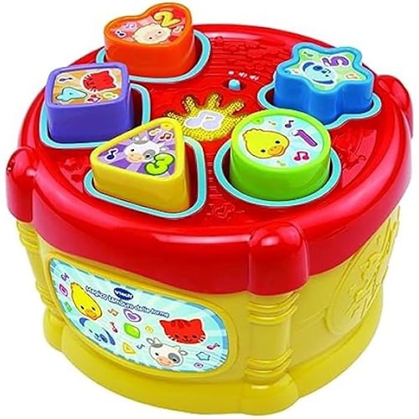 Legetøj - VTECH - The Magic Drum of Shapes - Kognitiv udvikling - Komfortabel - Fuld af lyde Vit, Rosa, Blå