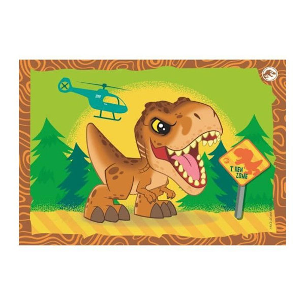 CLEMENTONI SUPERCOLOR 4 I 1-JURASSIC WORLD PROGRESSIVES (12, 16, 20, 2 Flerfärgad