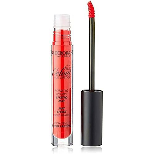 Huulipuna - DEBORAH - Velvet Mat Barra De Labios Fluid 06 - Väri punainen - Ei vedenpitävä 06