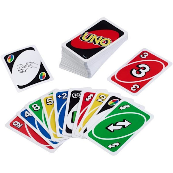 Mattel Games - Uno - Familiekortspil - fra 7 år og opefter W2087 Grön