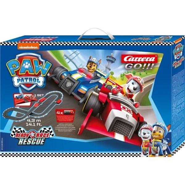 Miniatyrkrets - CARRERA - Paw Patrol - Ready, Race & Rescue - 1:43 - Interiör Flerfärgad