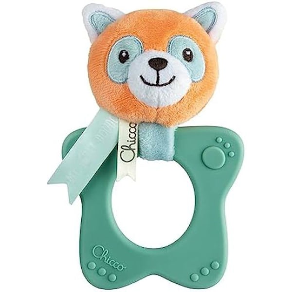Chicco- Panda Rattle, 00011465000000, Flerfärgad Flerfärgad
